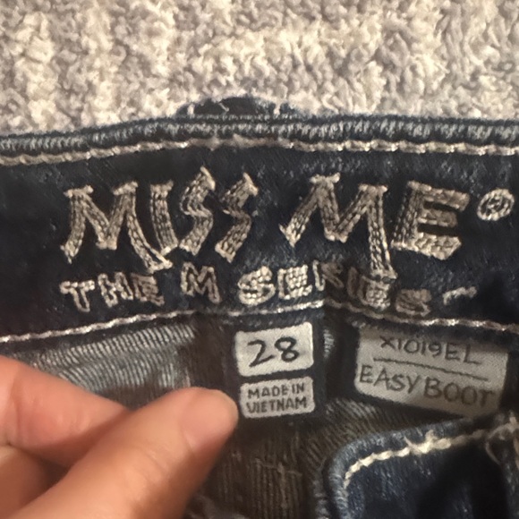 Miss Me Vintage Dark Blue Boot Cut Jeans - Picture 5 of 5